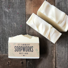 Load image into Gallery viewer, white linen soap