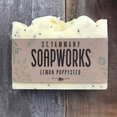 lemon poppyseed soap